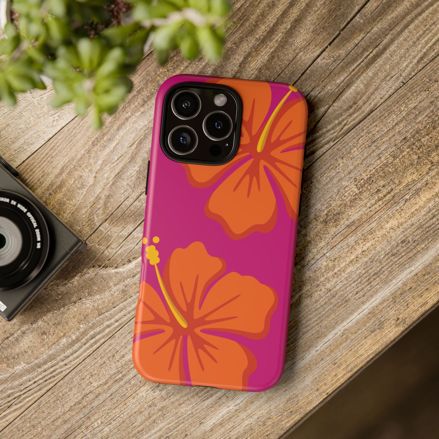 Tropical Hibiscus Tough Phone Case