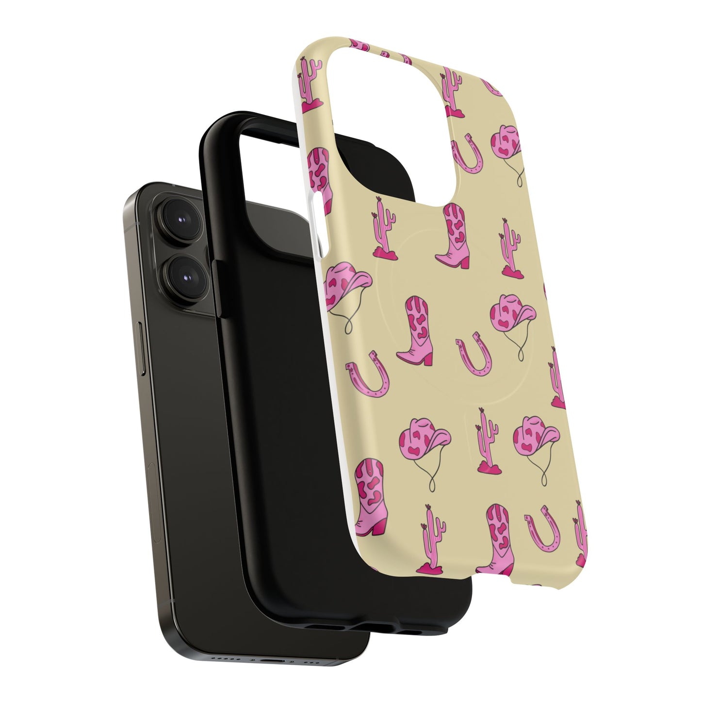 Pink Western-Themed Tough Magnetic Case