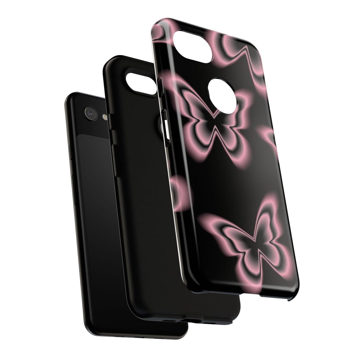 Pink Butterfly Tough Phone Case