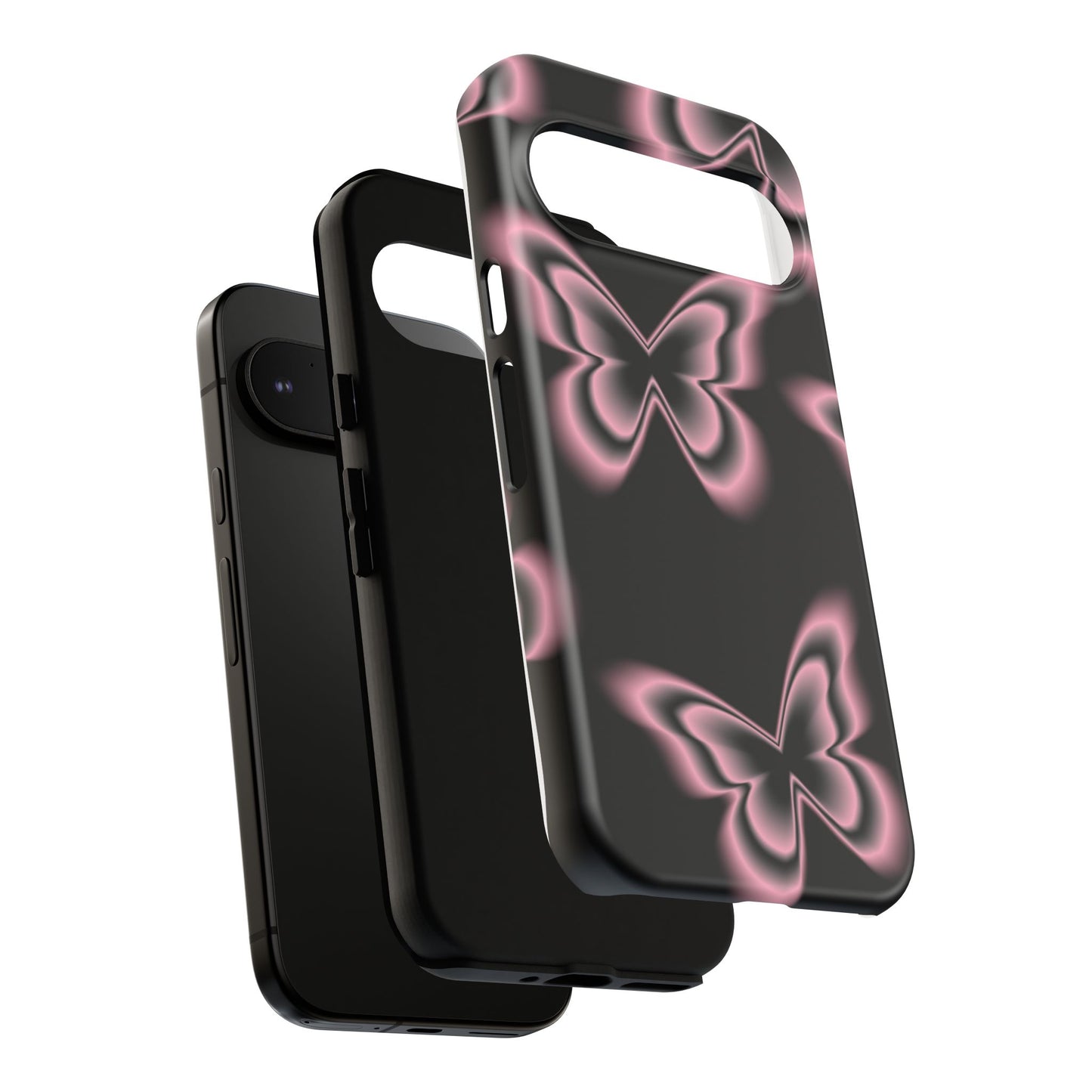 Pink Butterfly Tough Phone Case