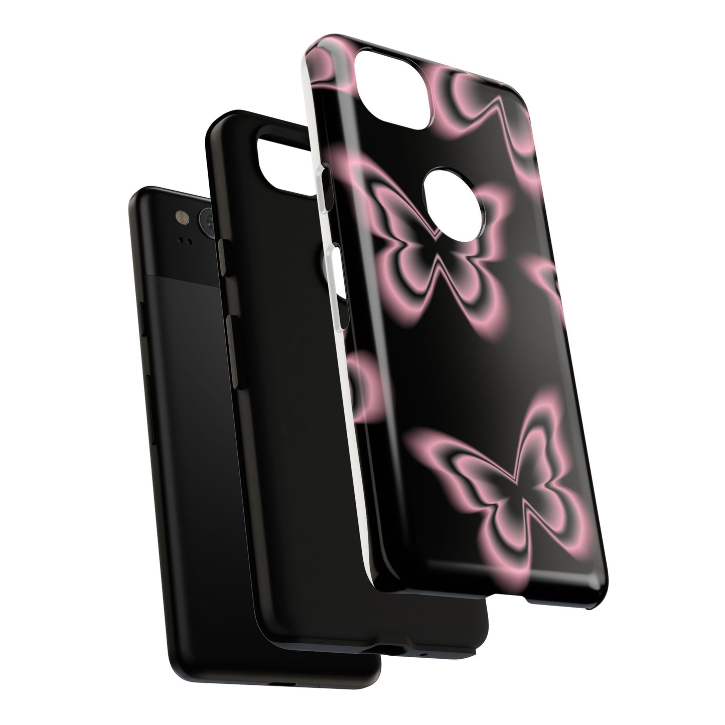 Pink Butterfly Tough Phone Case