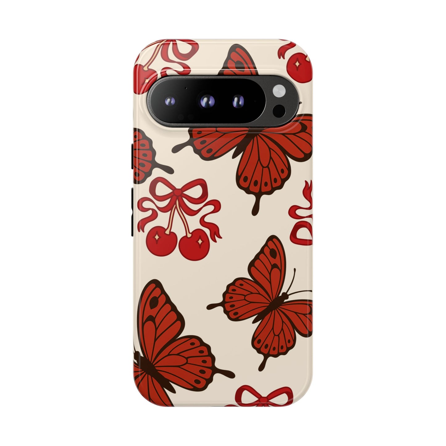 Butterfly Cherry Tough Phone Case
