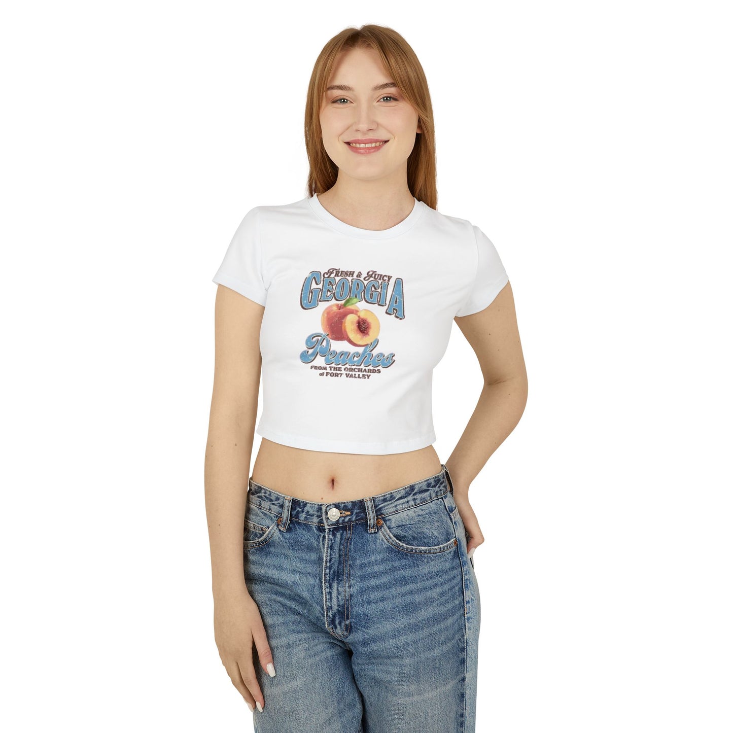 Georgia Peach Graphic Women's Baby Tee