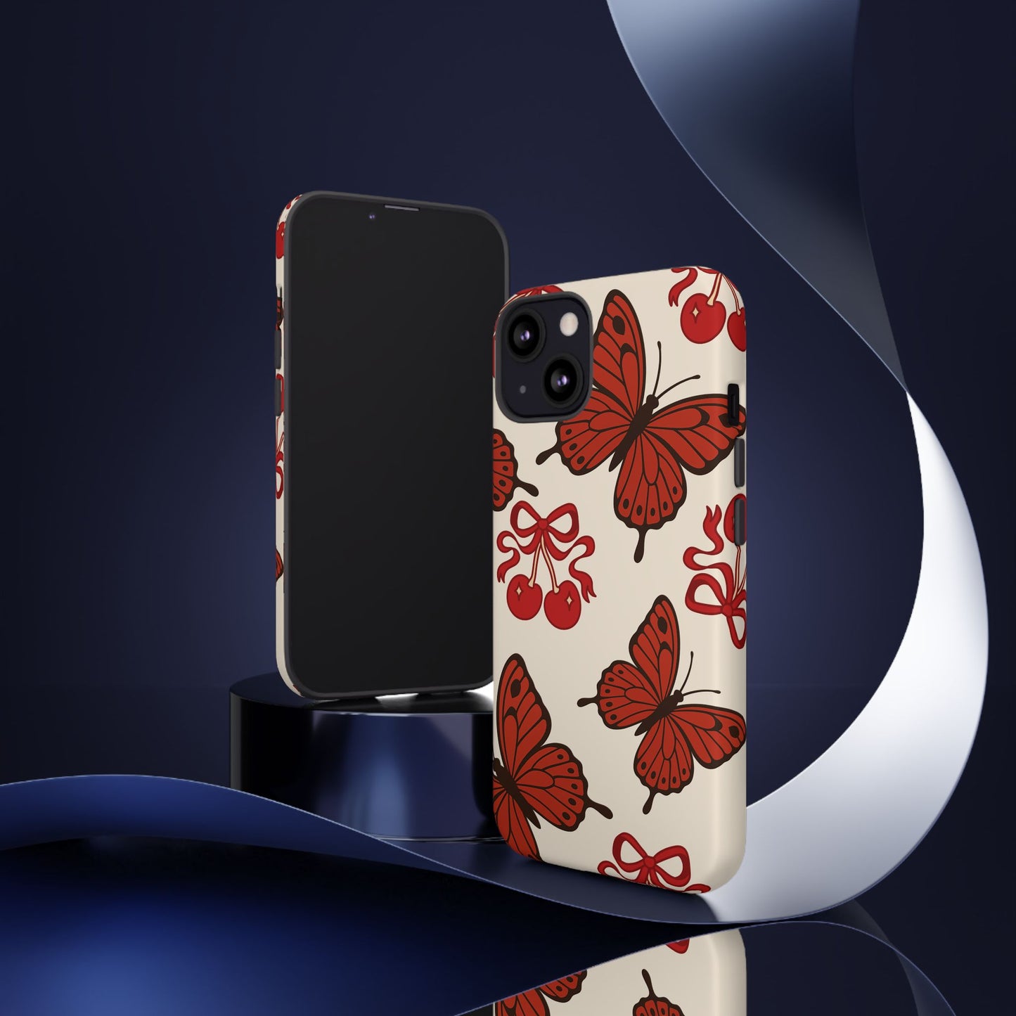 Butterfly Cherry Tough Phone Case