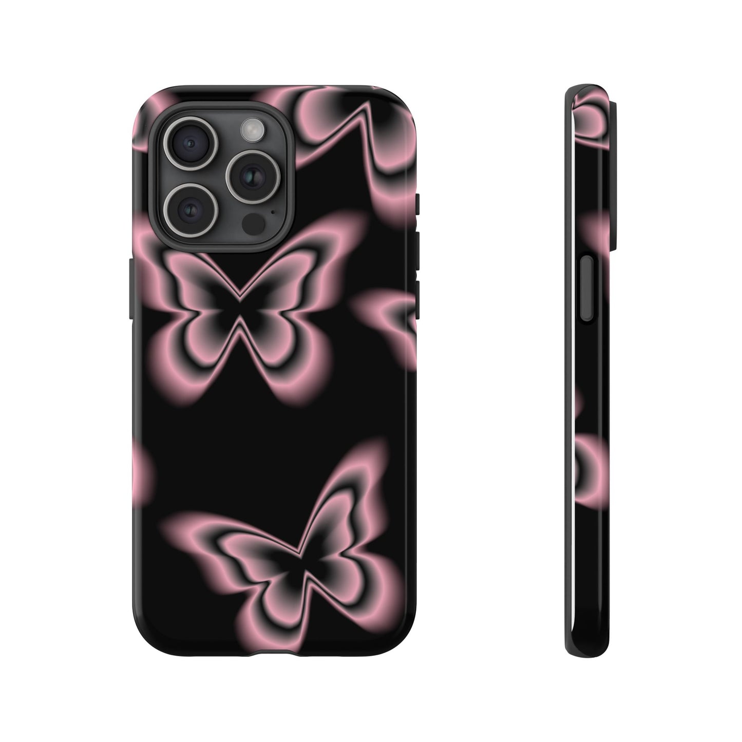Pink Butterfly Tough Phone Case