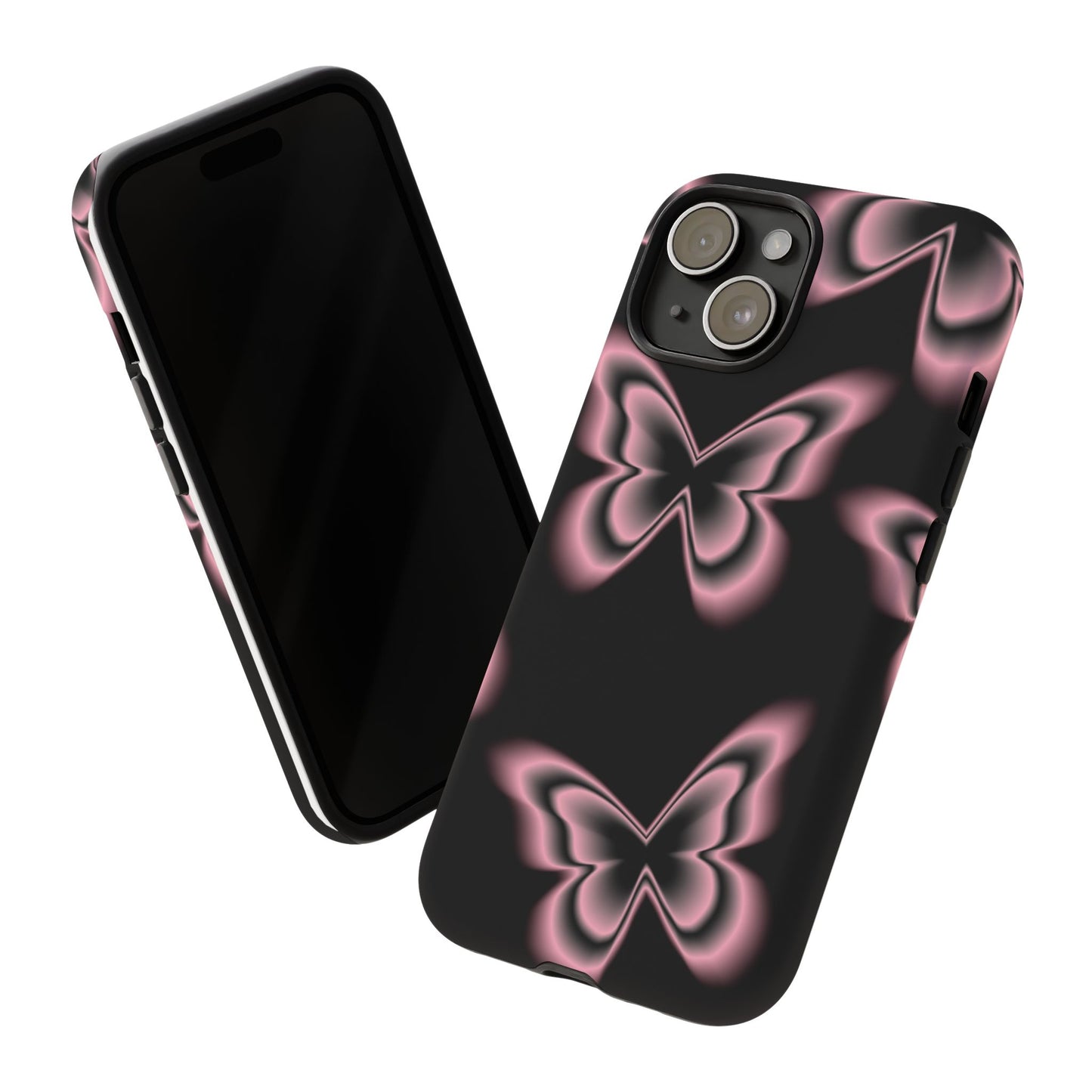 Pink Butterfly Tough Phone Case