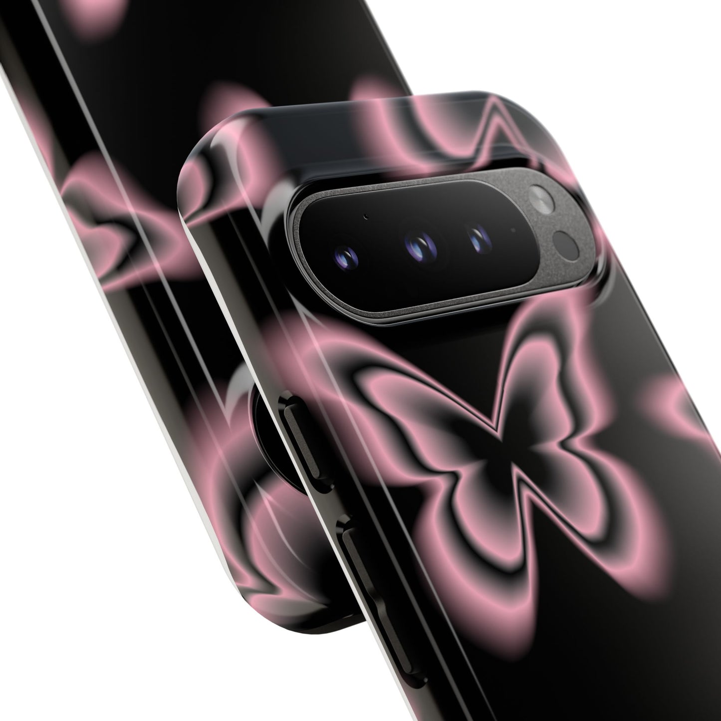 Pink Butterfly Tough Phone Case