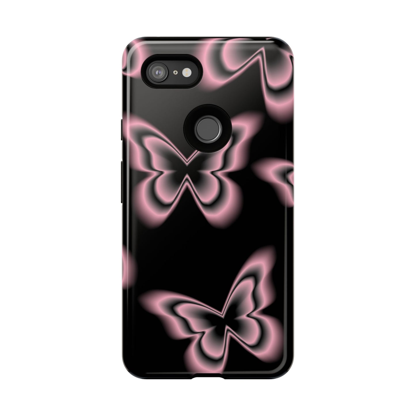 Pink Butterfly Tough Phone Case