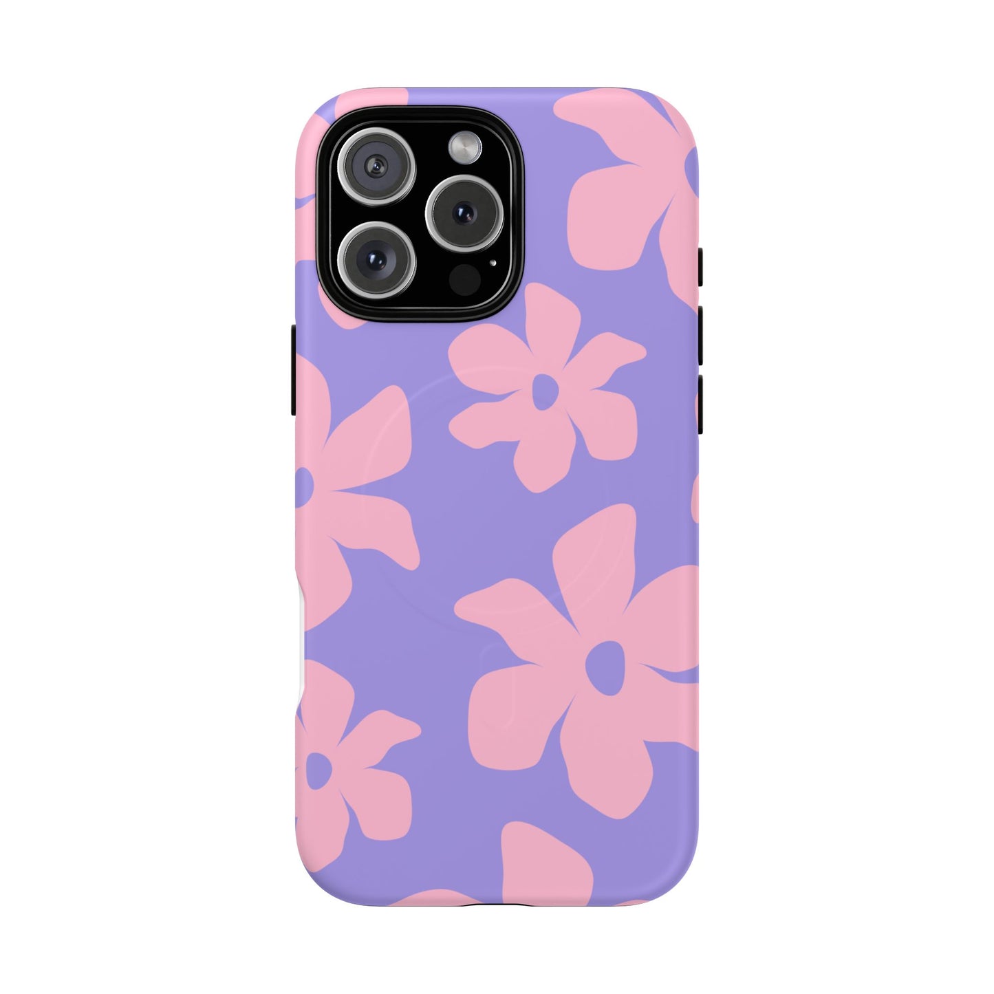 Pink Floral Tough Magnetic Case