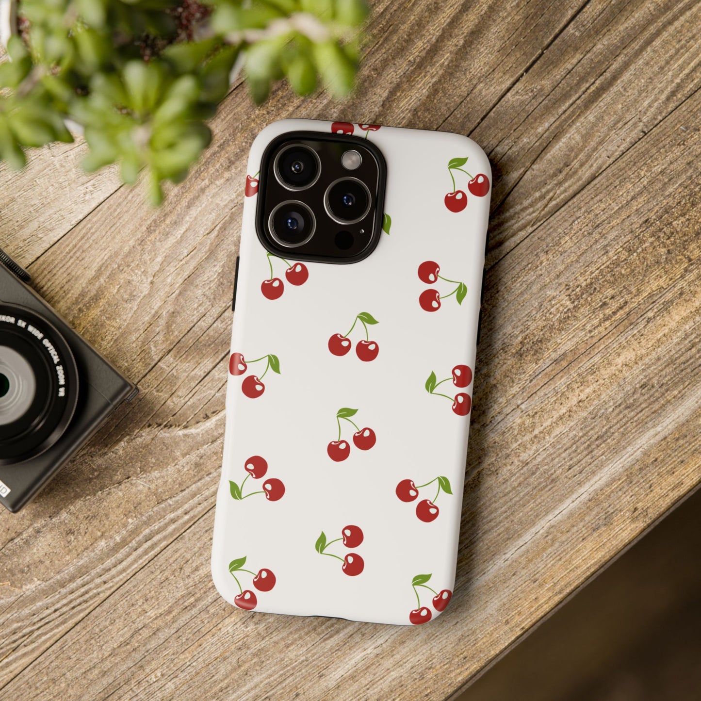 White Cherry Tough Phone Case