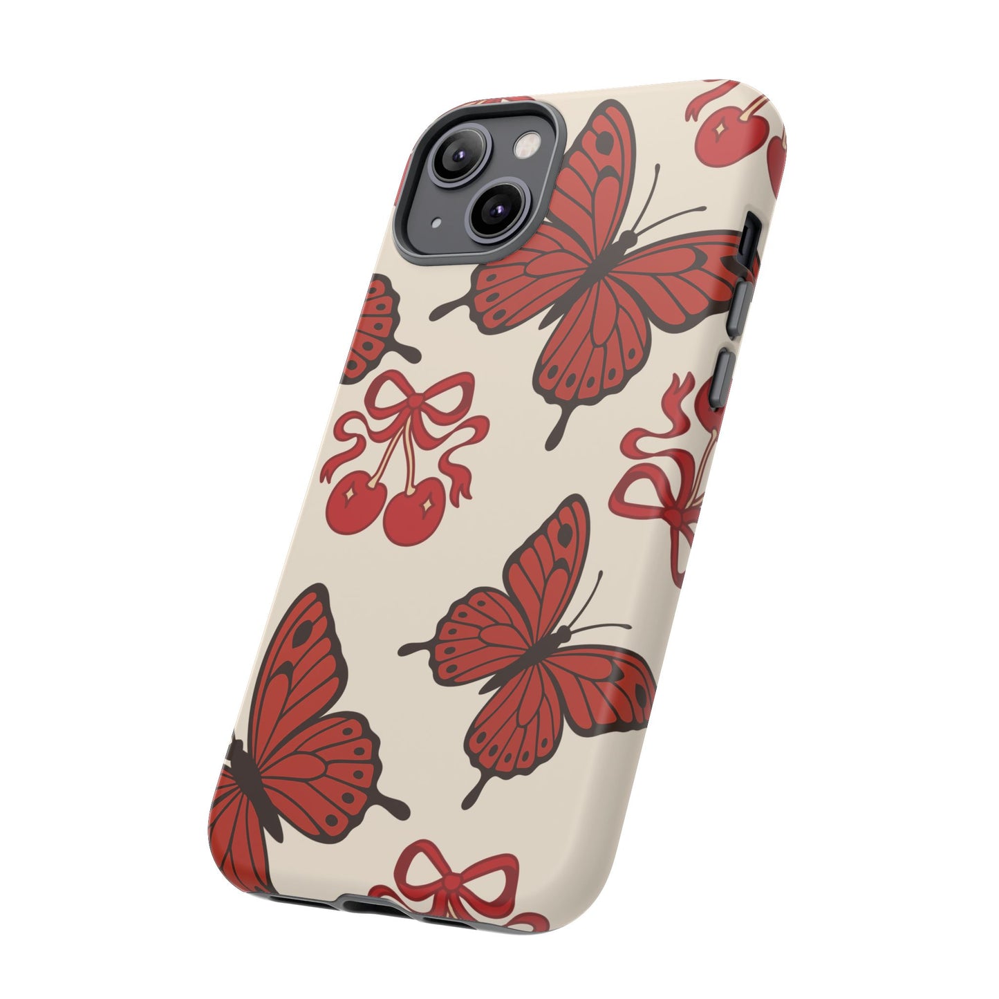 Butterfly Cherry Tough Phone Case