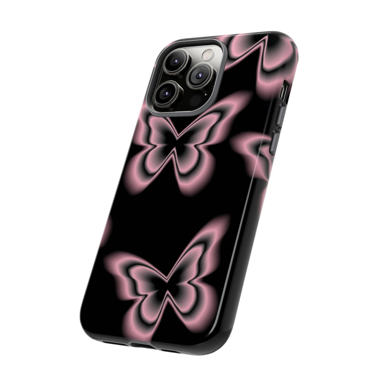 Pink Butterfly Tough Phone Case