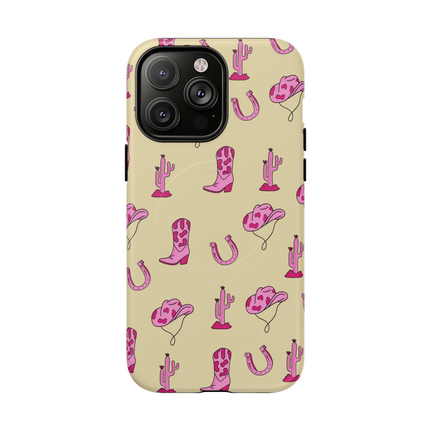 Pink Western-Themed Tough Magnetic Case