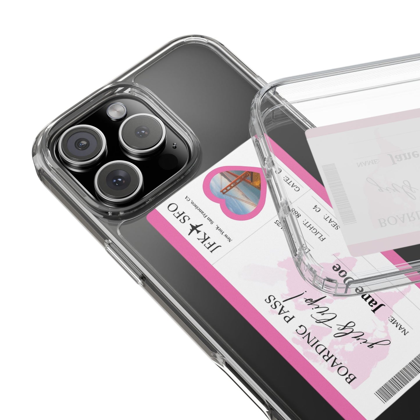 Personalized Travel Clear Phone Case