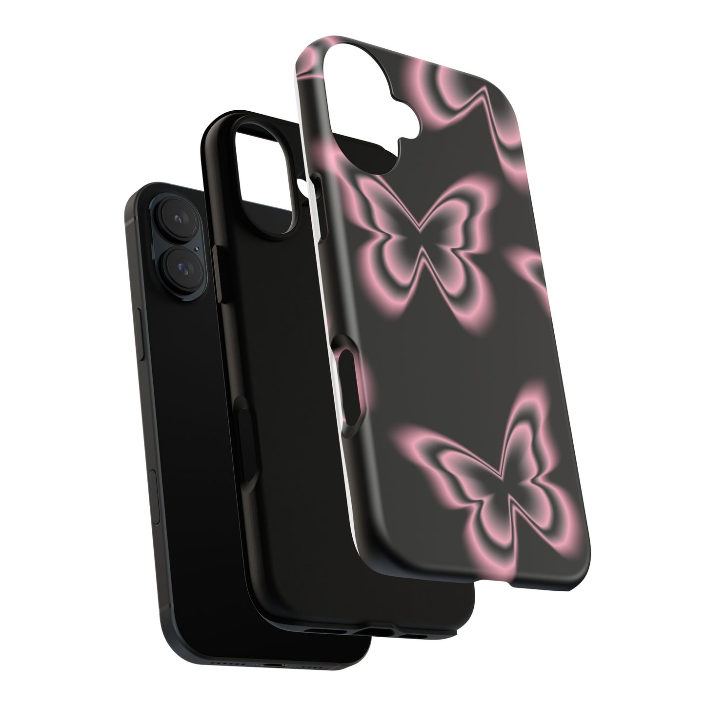 Pink Butterfly Tough Phone Case
