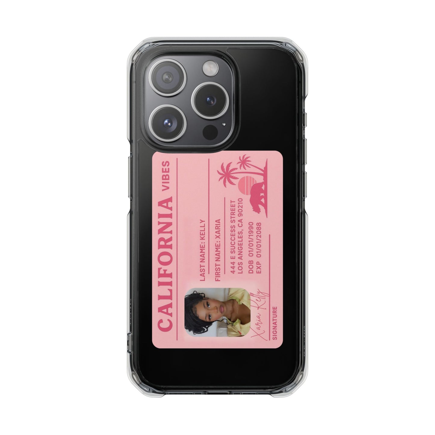 California Vibes Clear Magnetic Impact Case