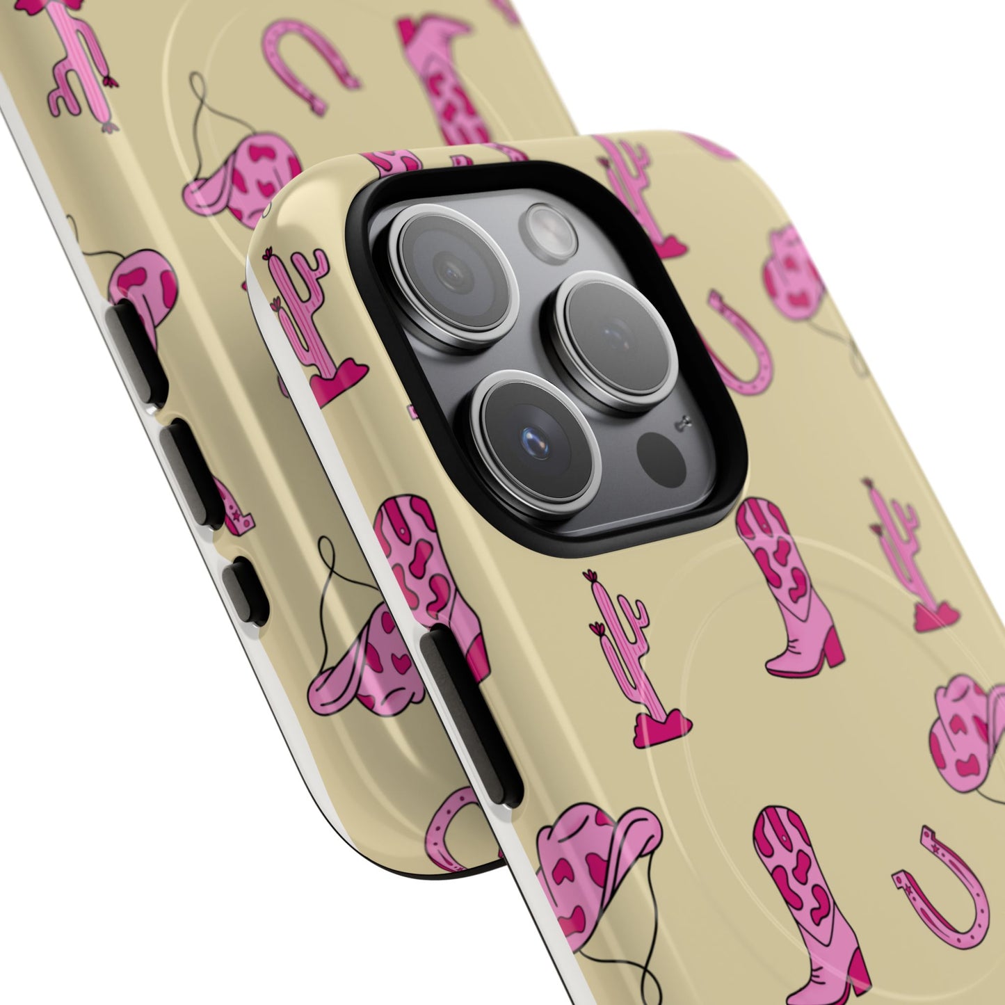 Pink Western-Themed Tough Magnetic Case