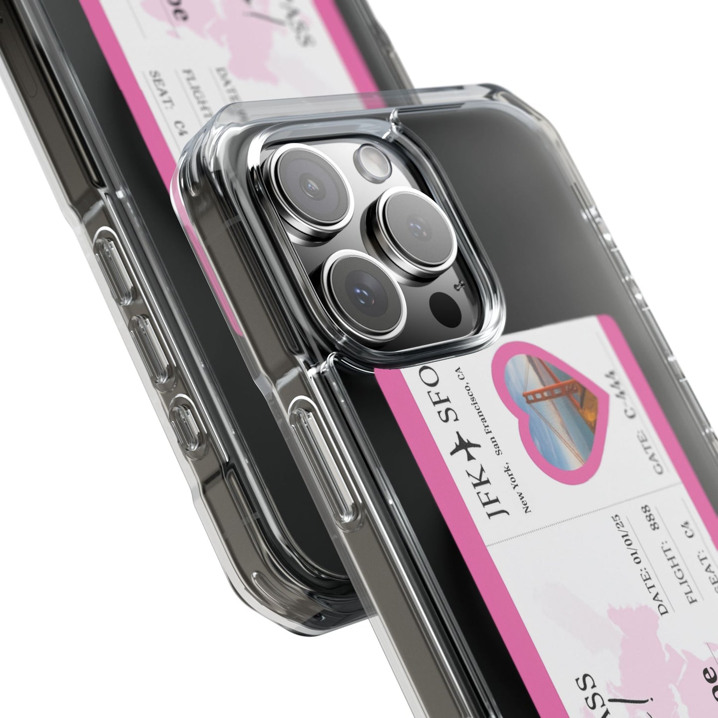 Personalized Travel Clear Magnetic Impact Case