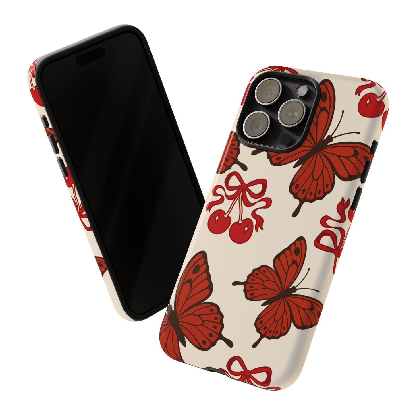 Butterfly Cherry Tough Phone Case