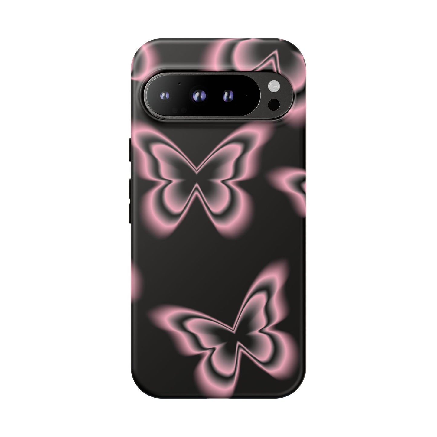Pink Butterfly Tough Phone Case