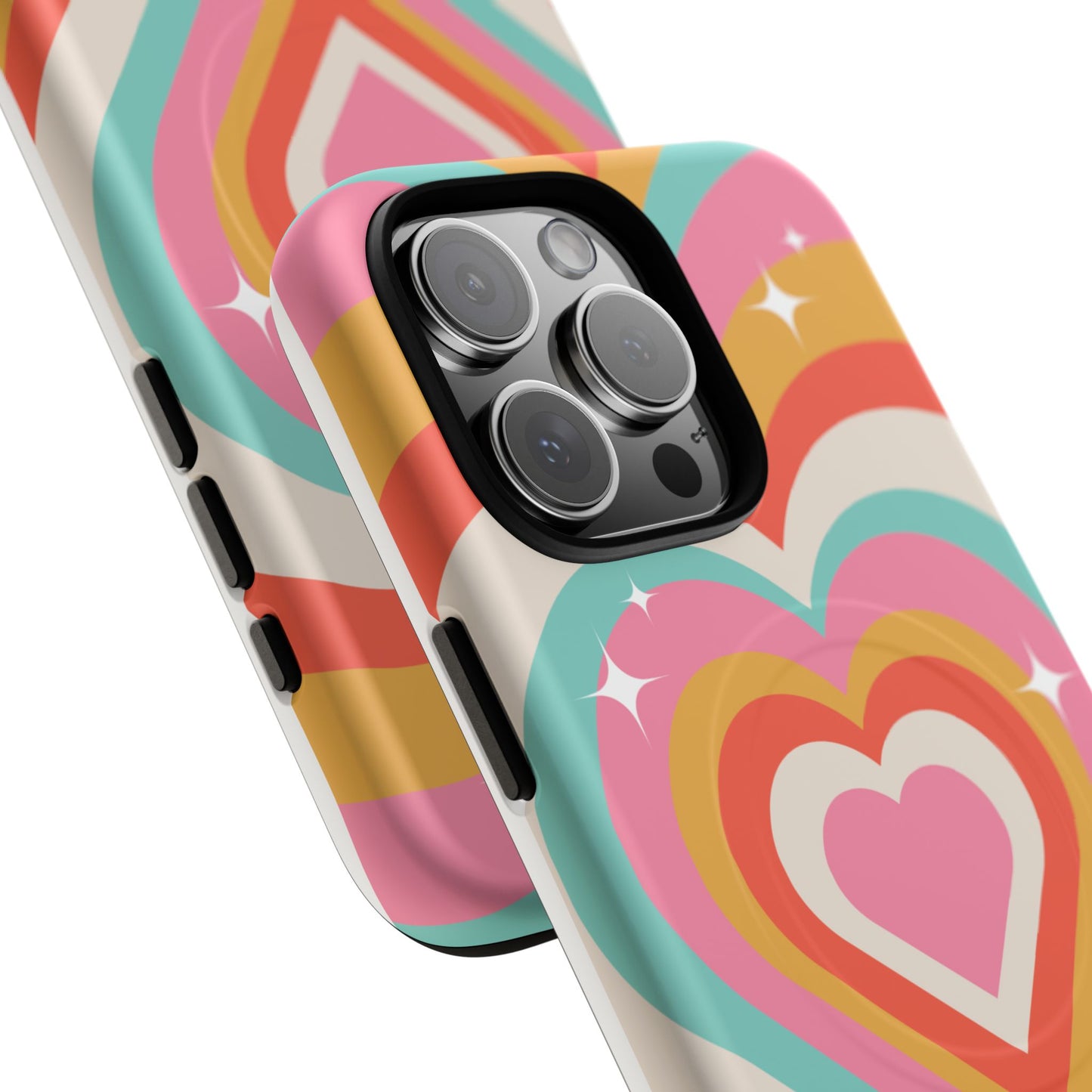 Colorful Heart Tough Magnetic Case