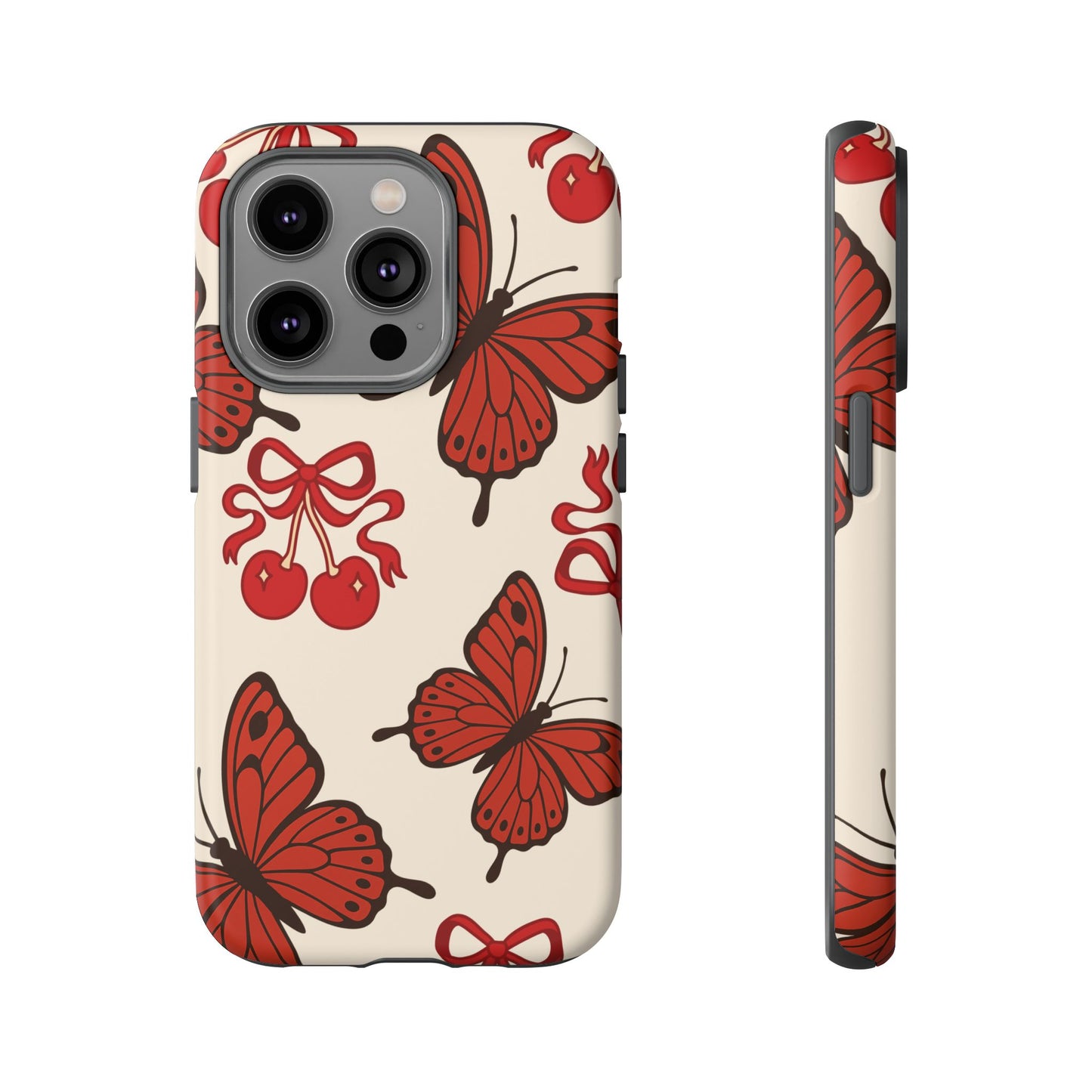 Butterfly Cherry Tough Phone Case