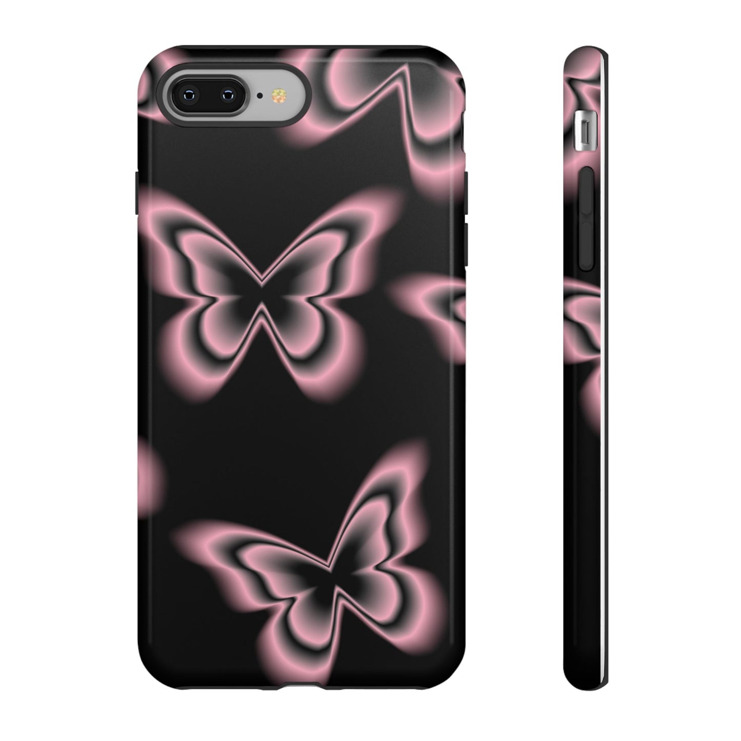 Pink Butterfly Tough Phone Case