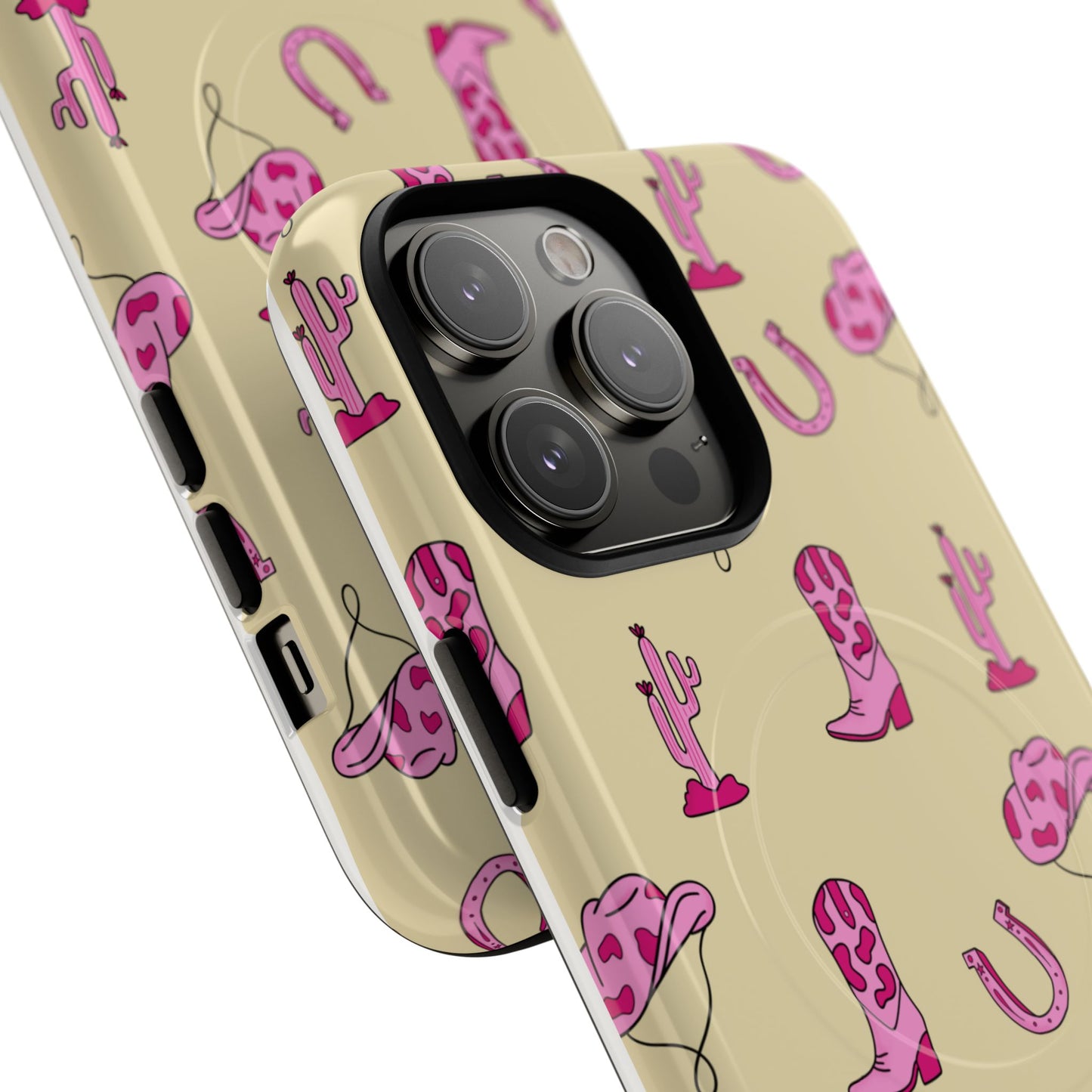 Pink Western-Themed Tough Magnetic Case