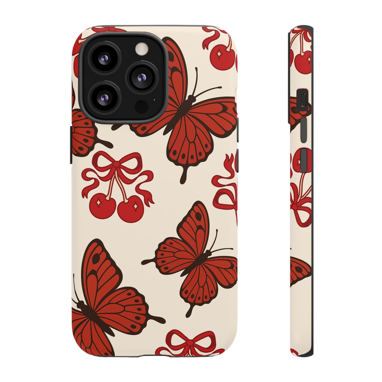 Butterfly Cherry Tough Phone Case