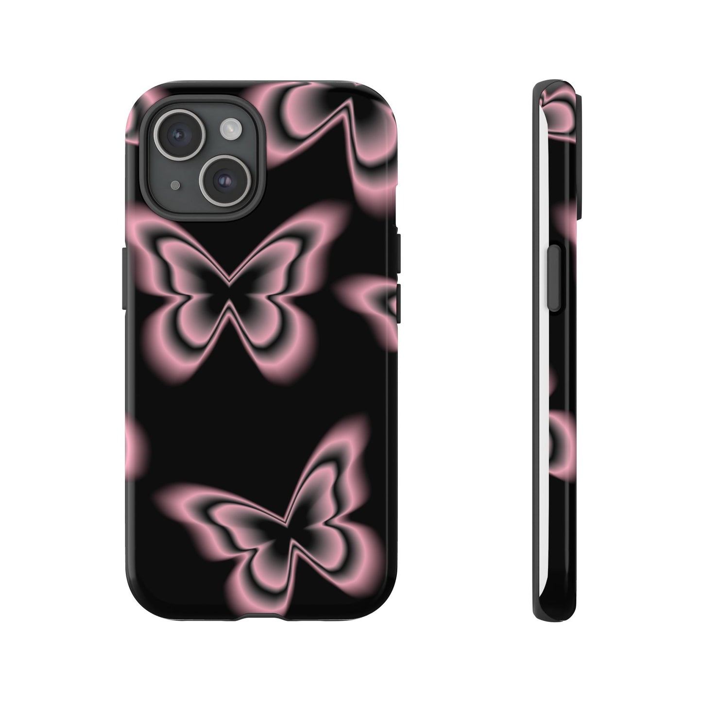 Pink Butterfly Tough Phone Case