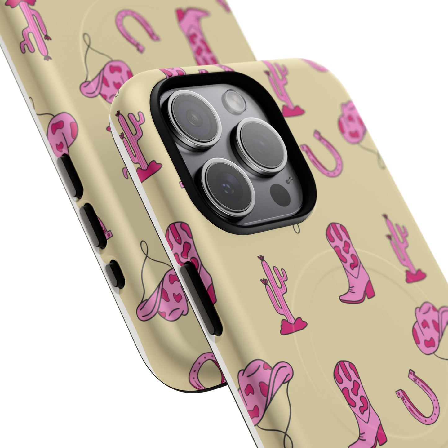 Pink Western-Themed Tough Magnetic Case
