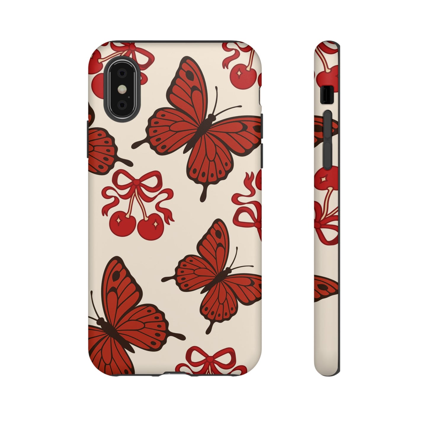 Butterfly Cherry Tough Phone Case
