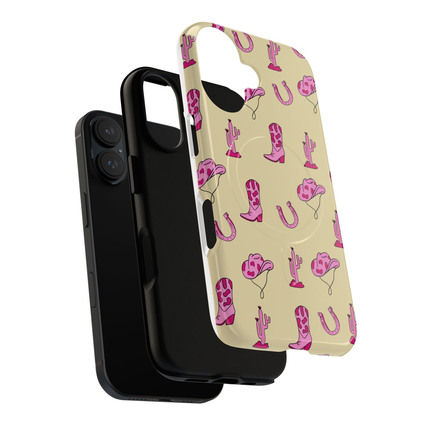 Pink Western-Themed Tough Magnetic Case