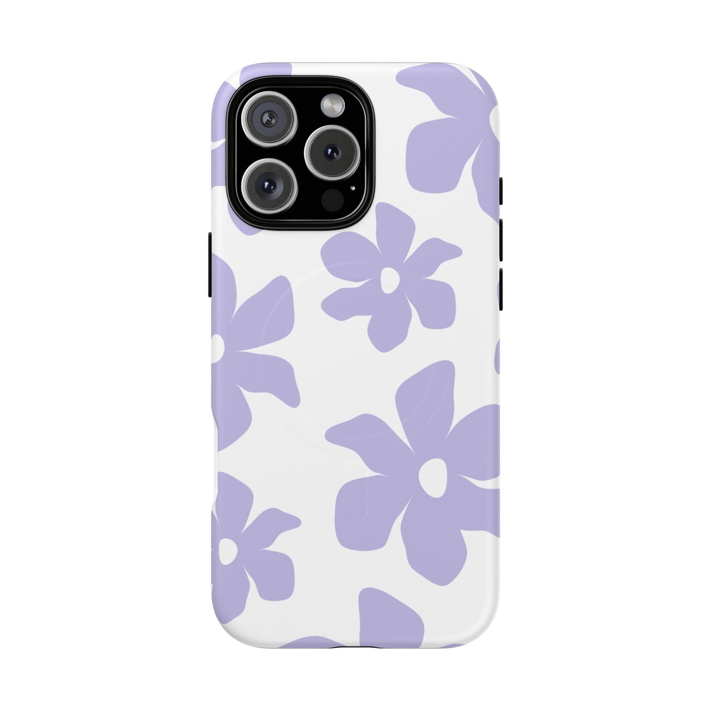 Purple Floral Tough Magnetic Case
