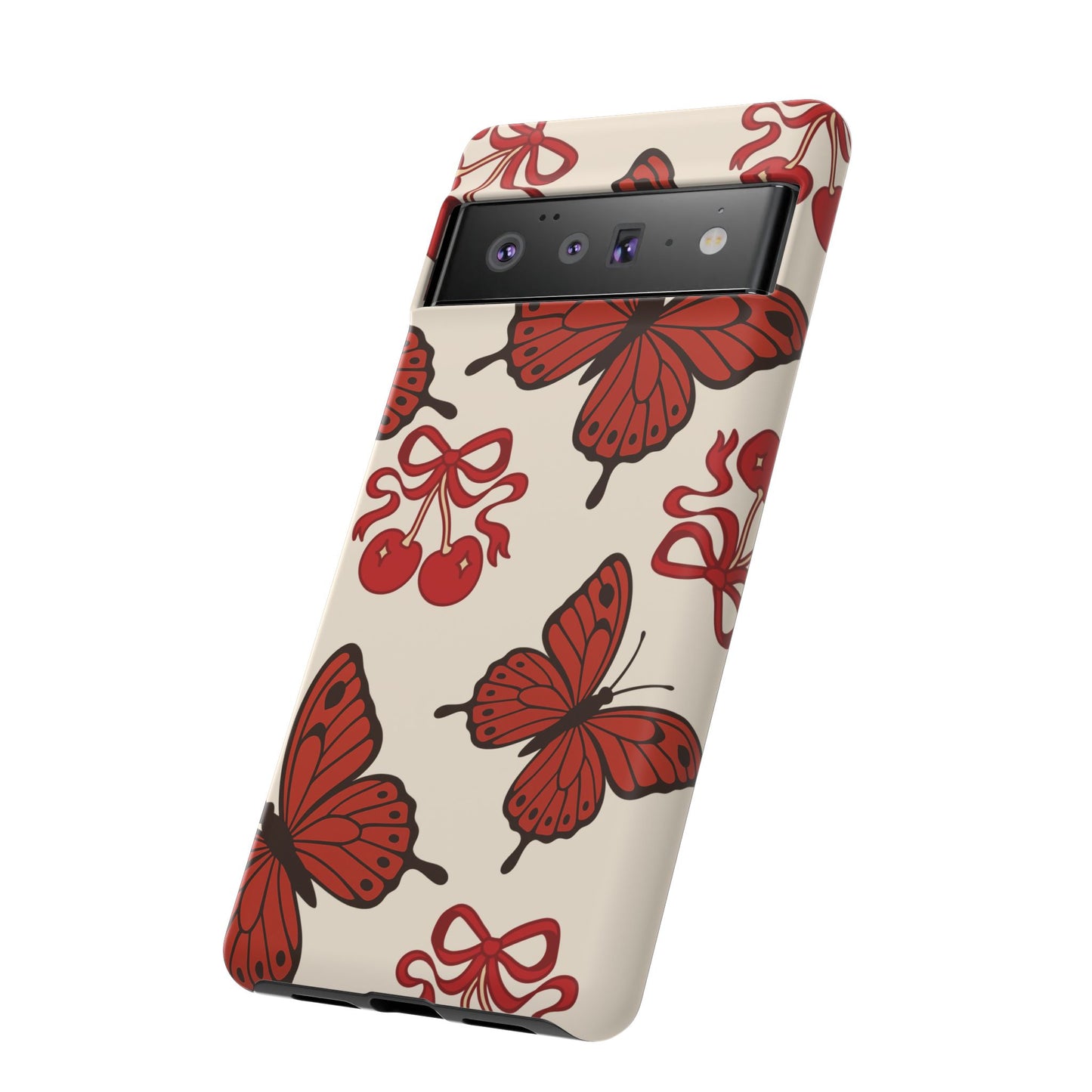 Butterfly Cherry Tough Phone Case