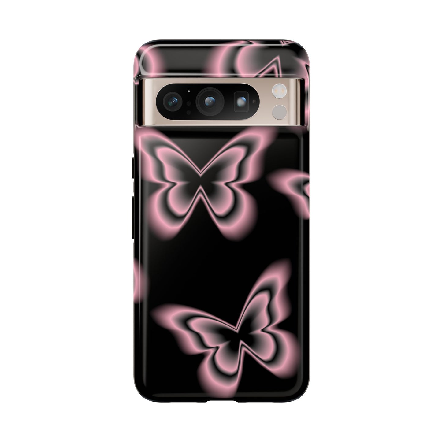 Pink Butterfly Tough Phone Case