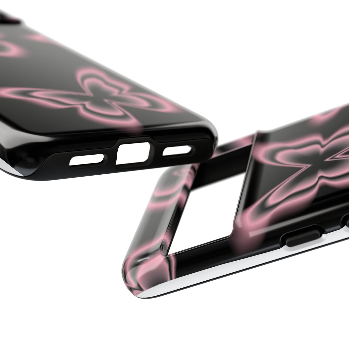Pink Butterfly Tough Phone Case
