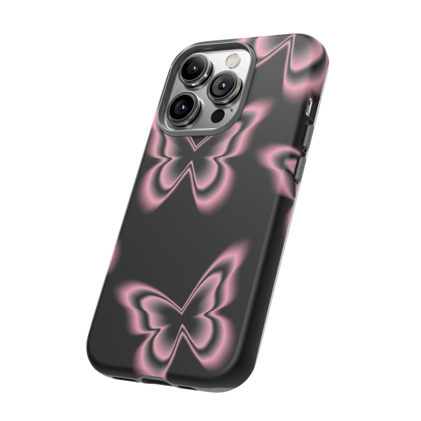 Pink Butterfly Tough Phone Case