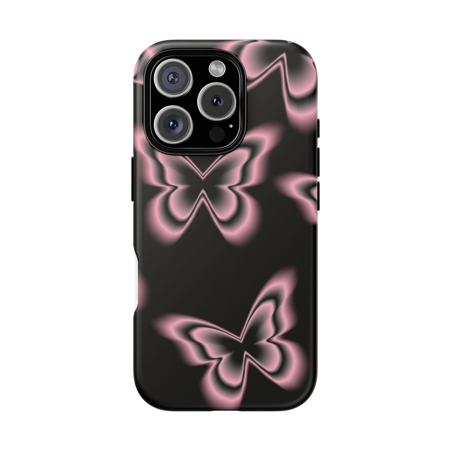 Pink Butterfly Tough Phone Case