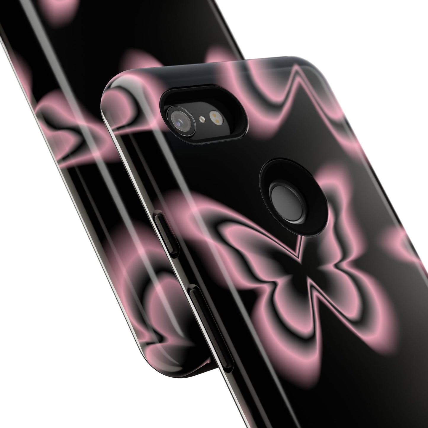 Pink Butterfly Tough Phone Case