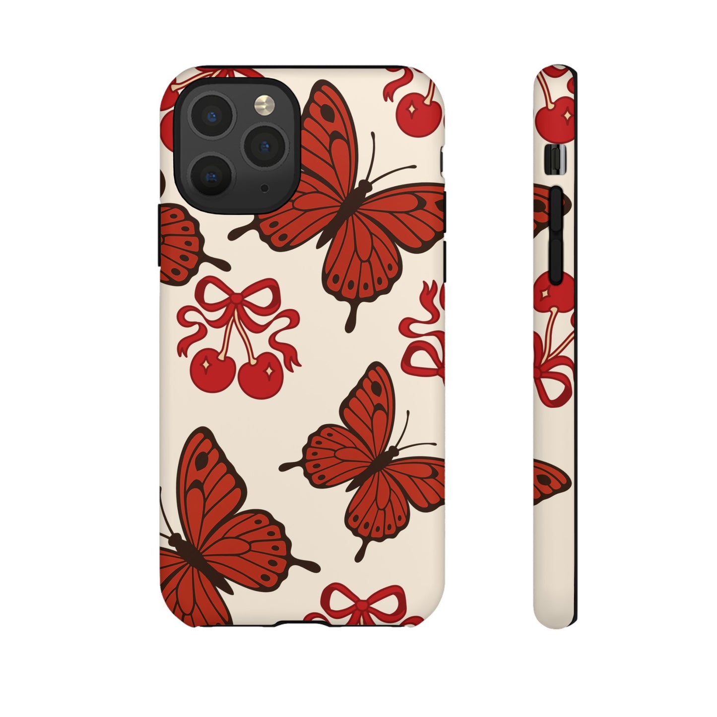 Butterfly Cherry Tough Phone Case