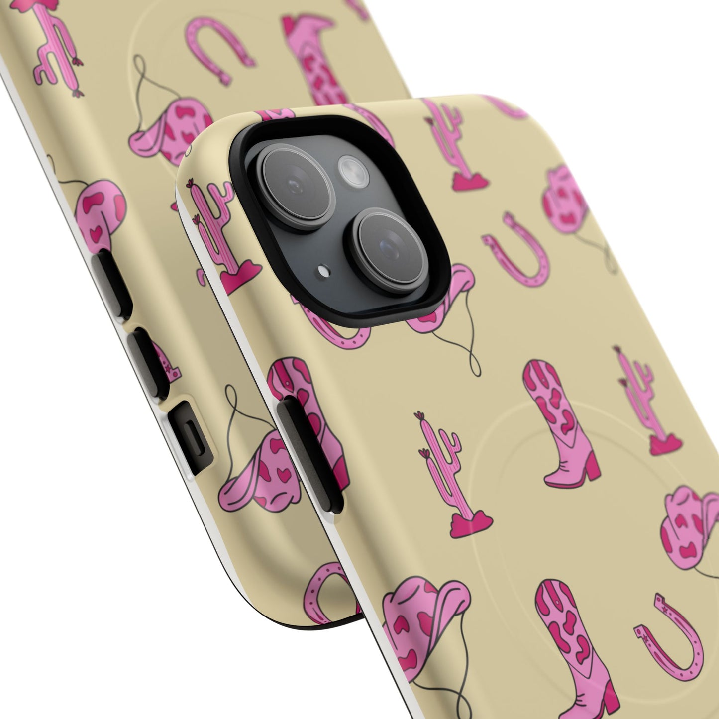 Pink Western-Themed Tough Magnetic Case