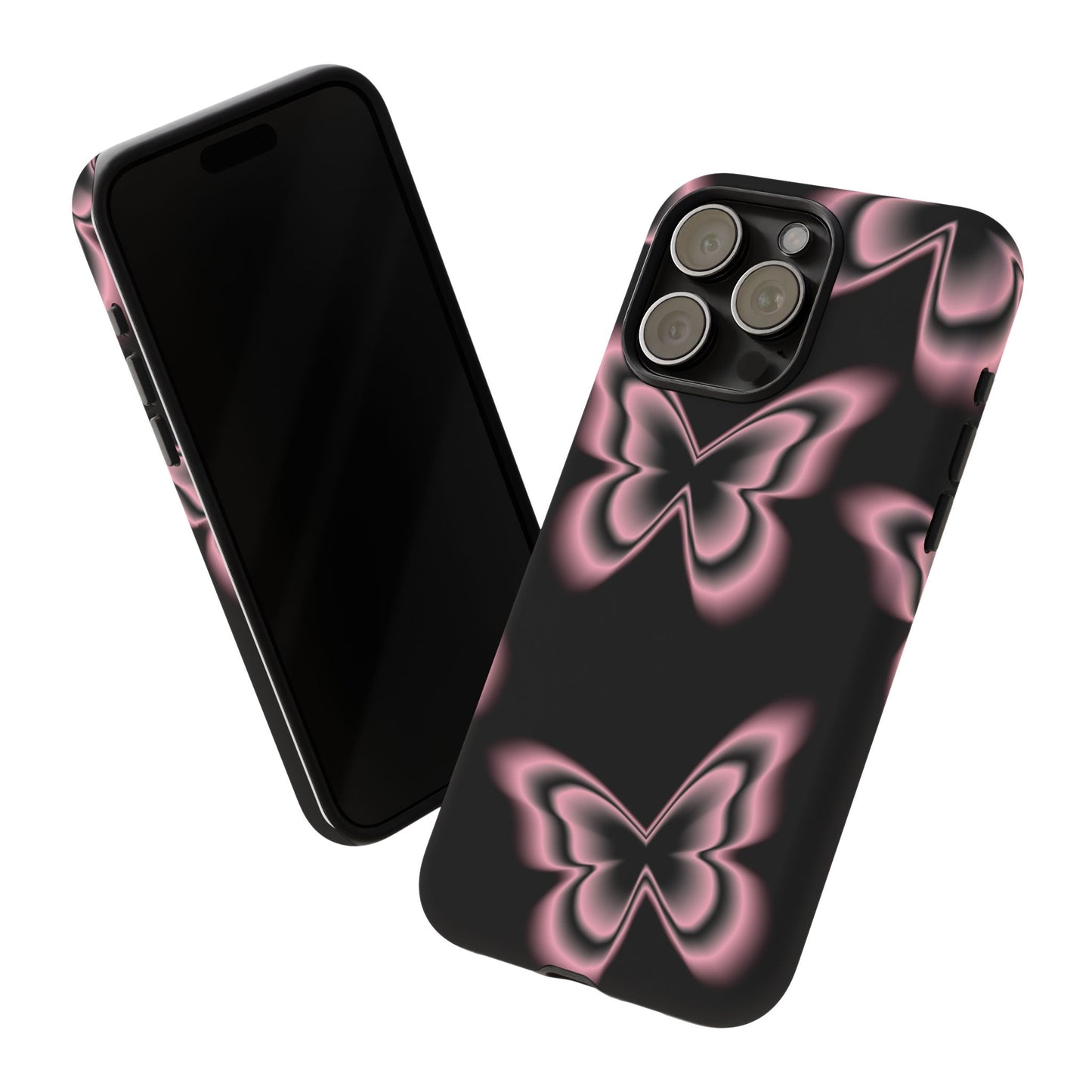 Pink Butterfly Tough Phone Case