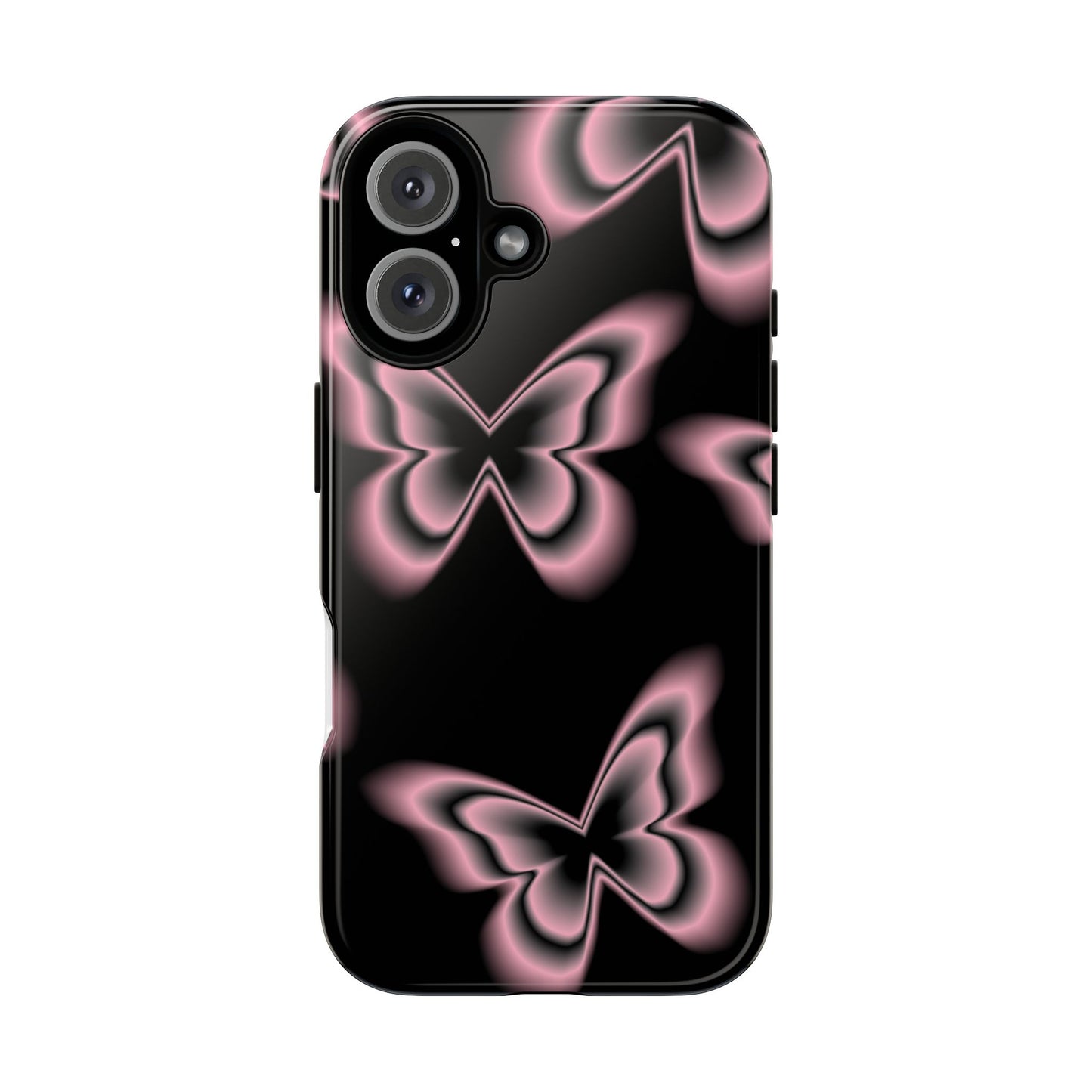 Pink Butterfly Tough Phone Case