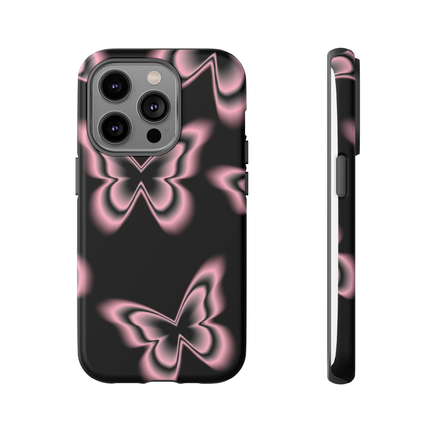 Pink Butterfly Tough Phone Case