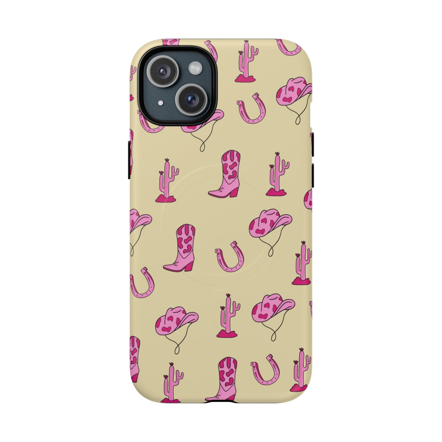 Pink Western-Themed Tough Magnetic Case