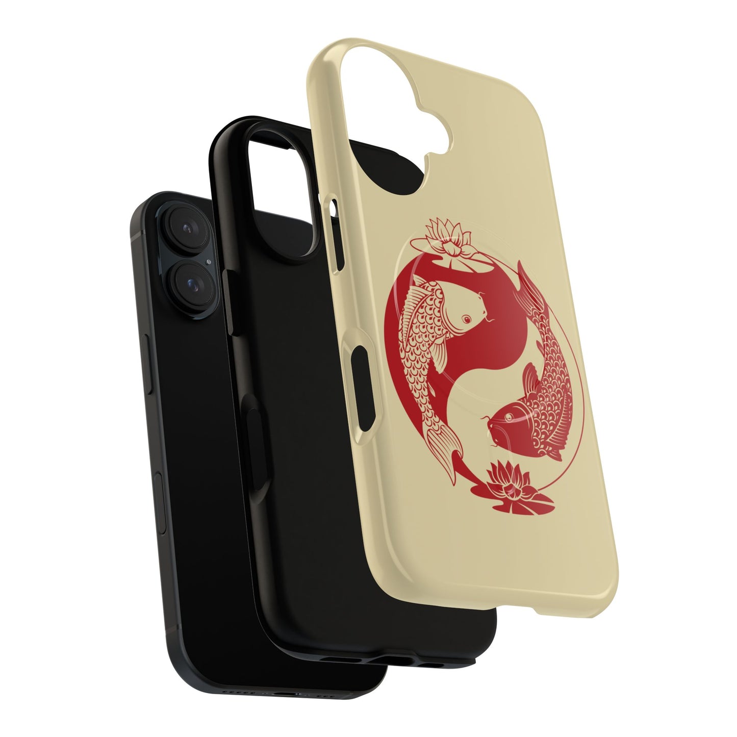 Yin Yang Koi Fish Tough Magnetic Phone Case