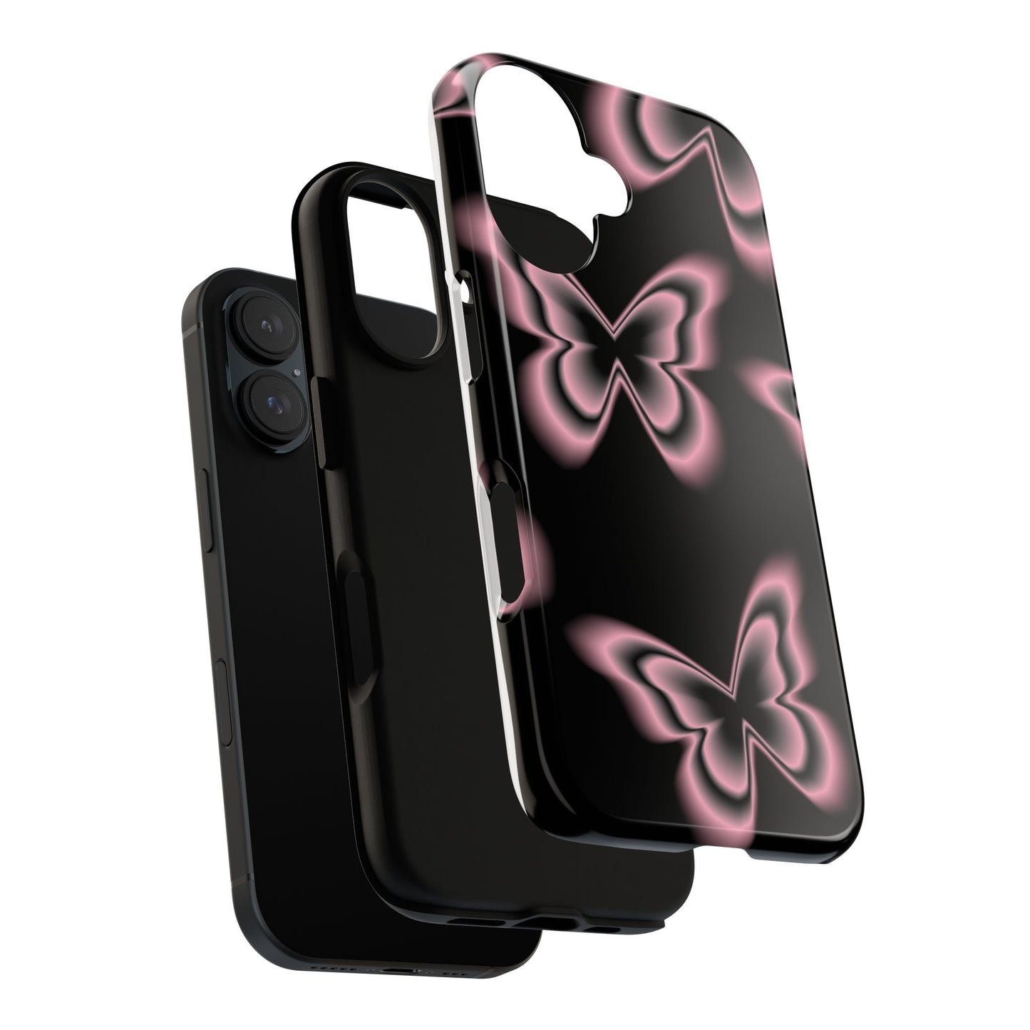 Pink Butterfly Tough Phone Case