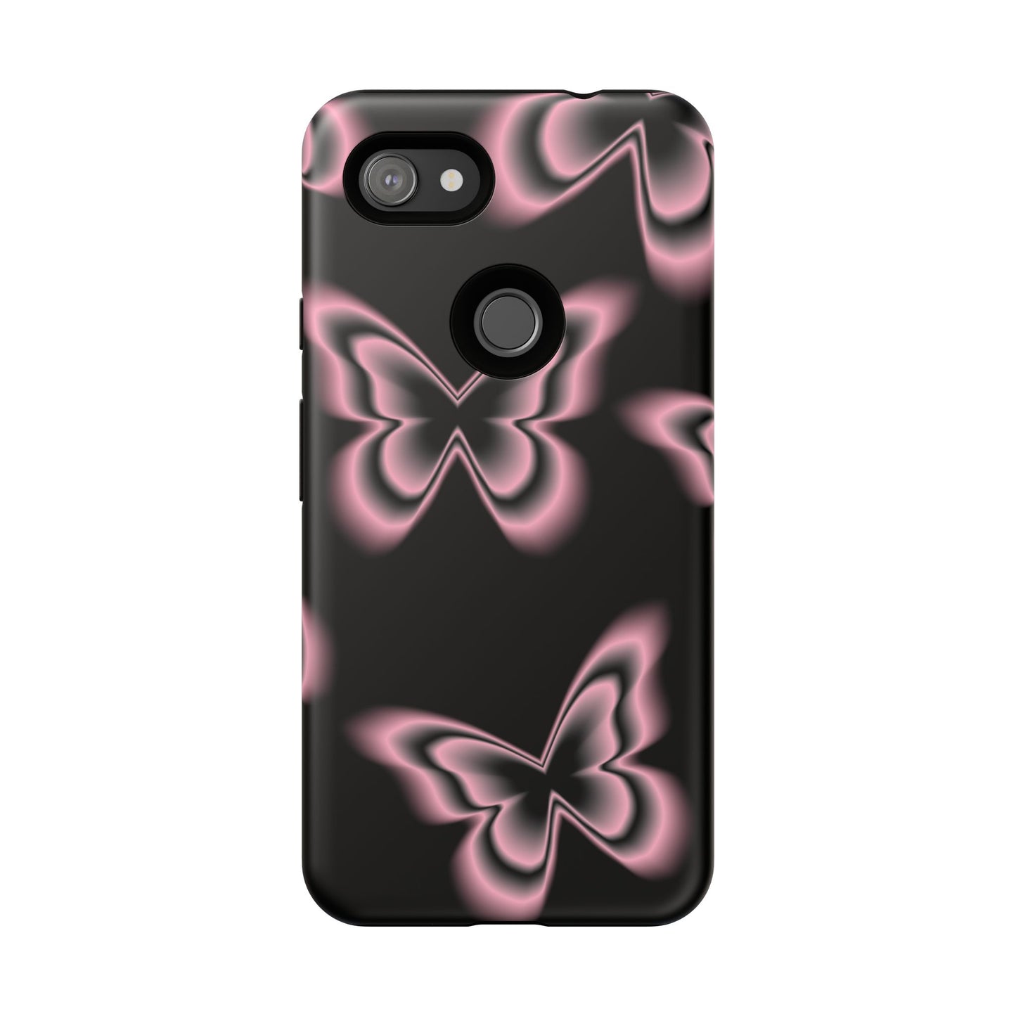 Pink Butterfly Tough Phone Case