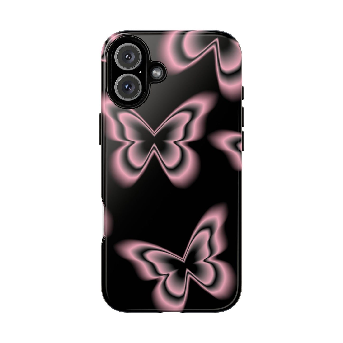 Pink Butterfly Tough Phone Case